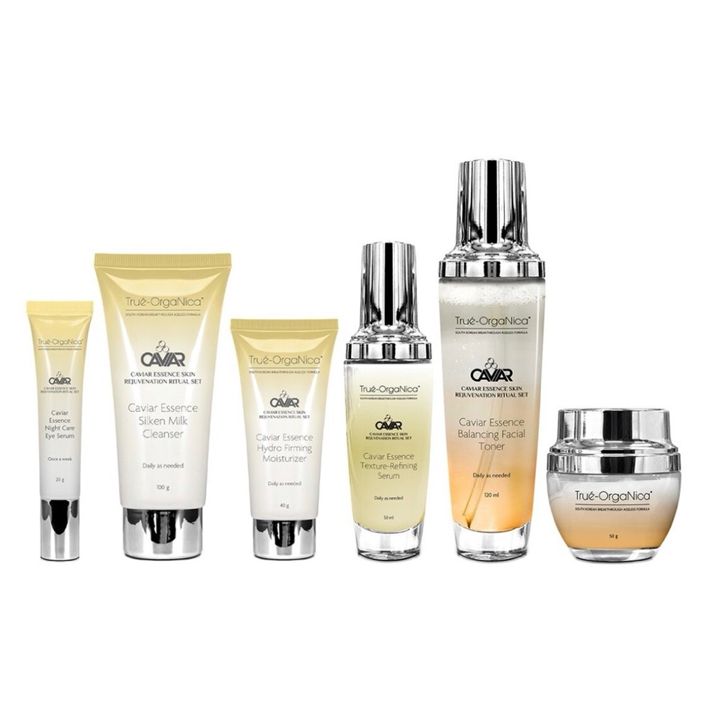 True-Orgánica Caviar Essence Skin Rejuvenation Ritual Complete Set